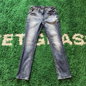 Salvage Havoc Straight Slim Fit Jeans BOH Wash Exclusive Buckle